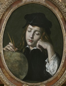 Young Man with Globe and Compass (Allegory of Geography?)